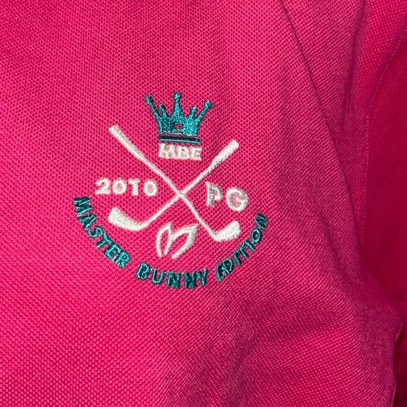 RARE VINTAGE 2010 JAPANESE MASTER BUNNY EDITION WOMEN'S GOLF POLO SHIRT  EUC 6 - Picture 2 of 15